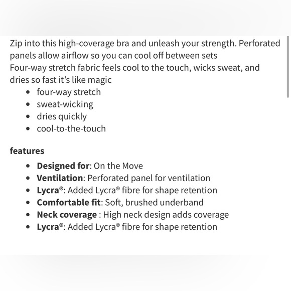 Lululemon Unleash Strength Bra *Medium Support, B/C Cup
Black size 10 - Picture 4 of 6